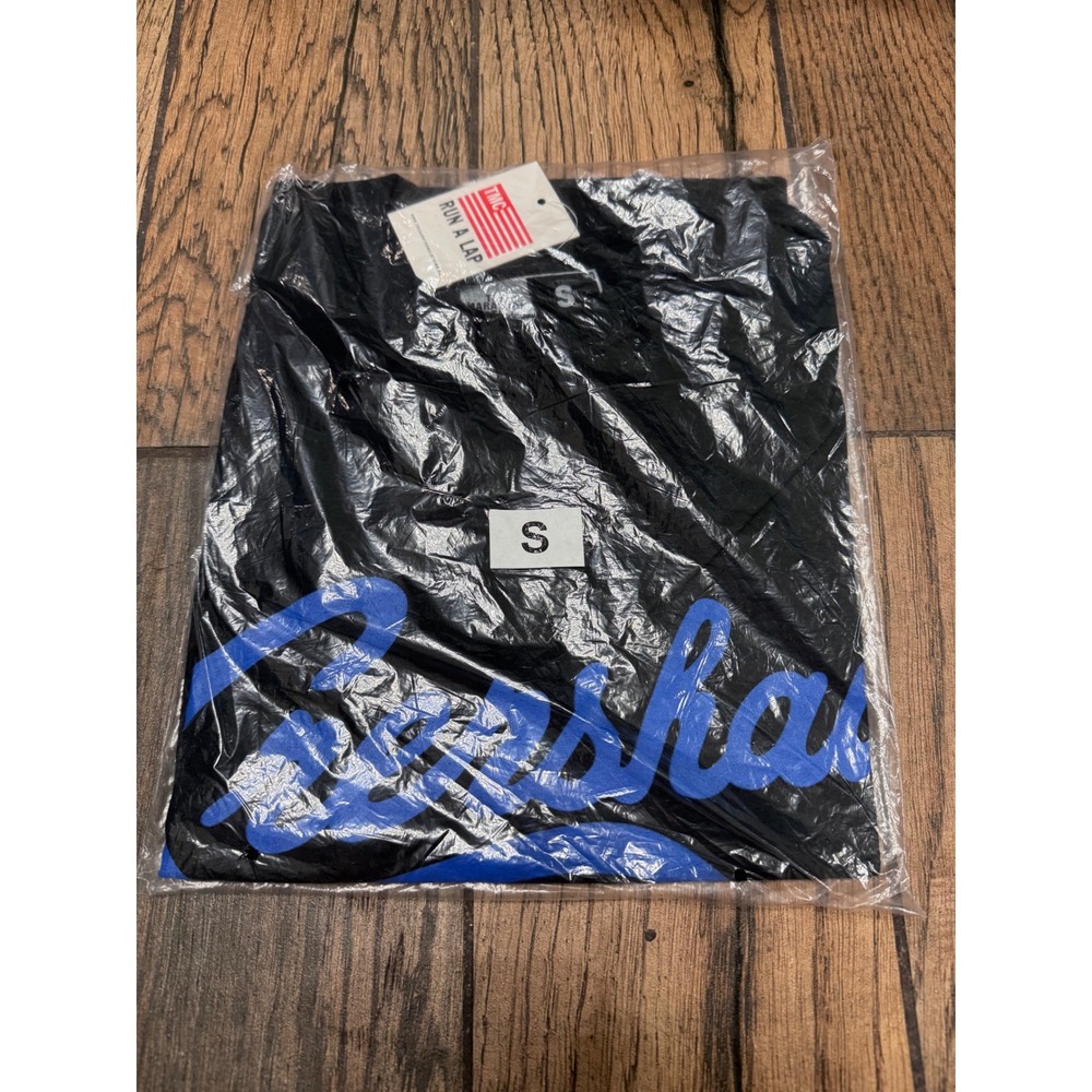 The Marathon Clothing TMC Crenshaw T-Shirt Black Blue Script Logo Small NEW